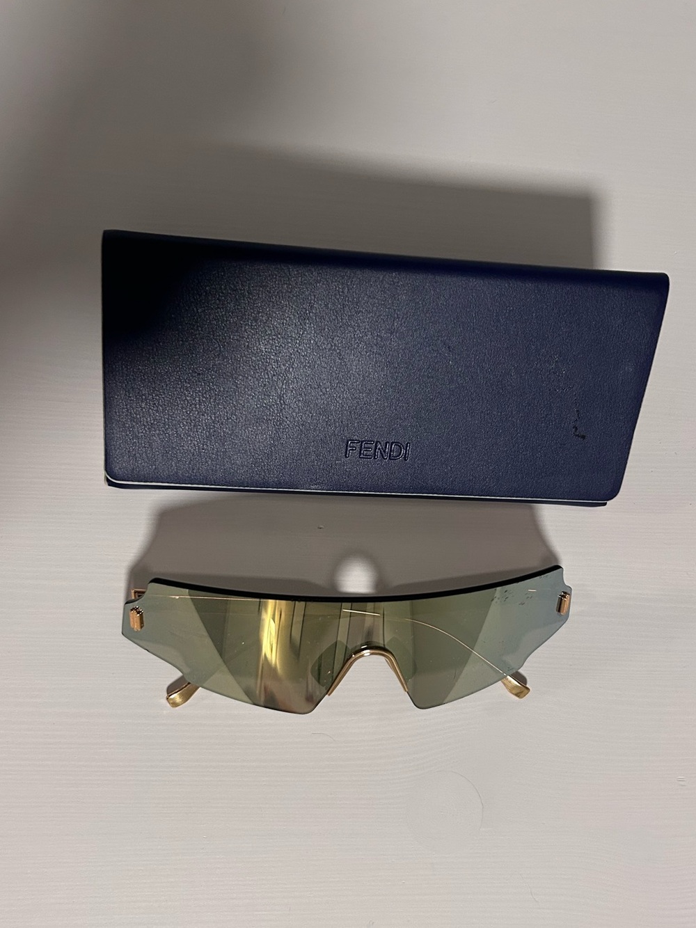 Fendi Shield Mirrored Sunglasses